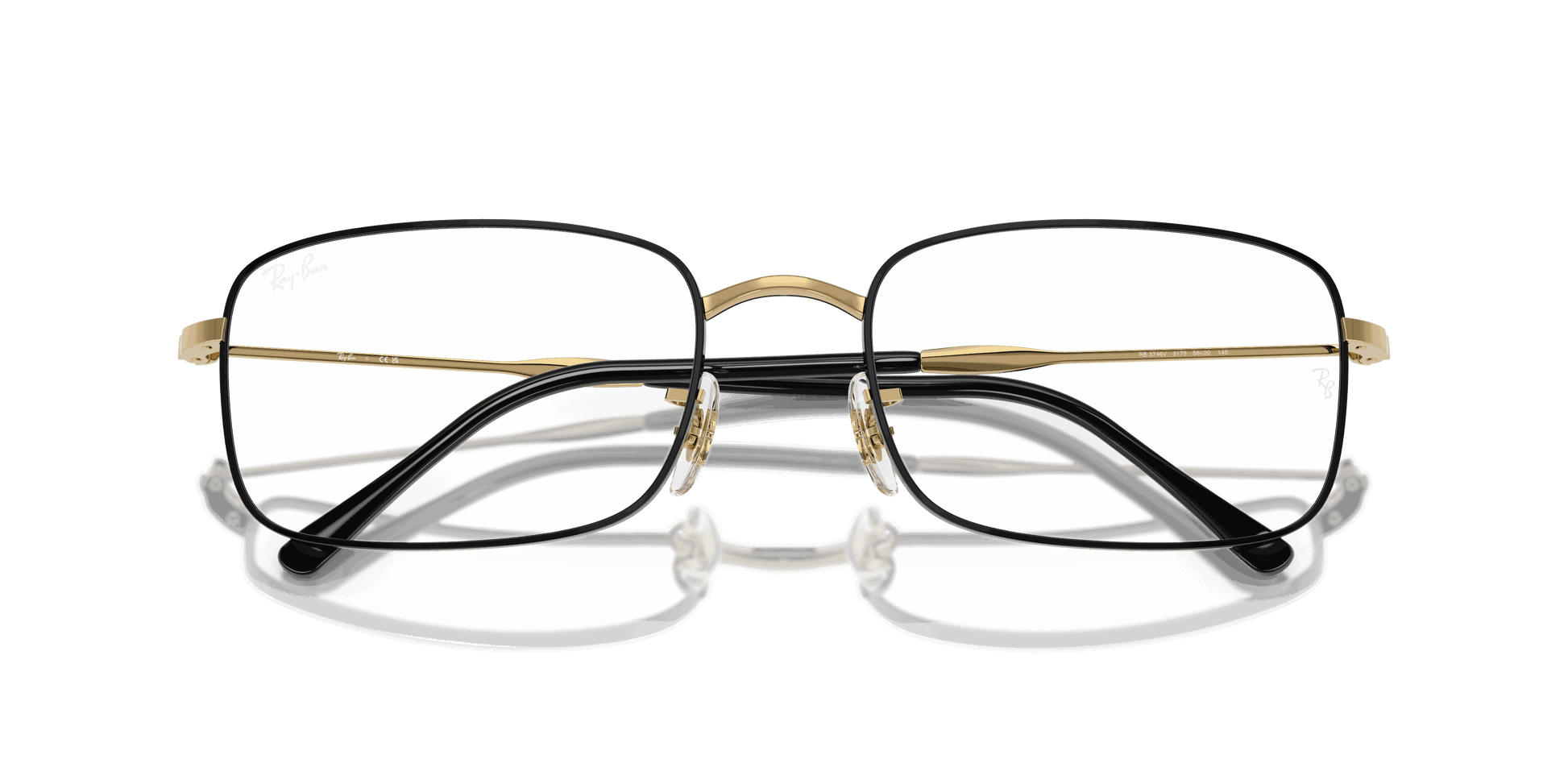 [Clear Lenses, Polished Black On Arista Frame]