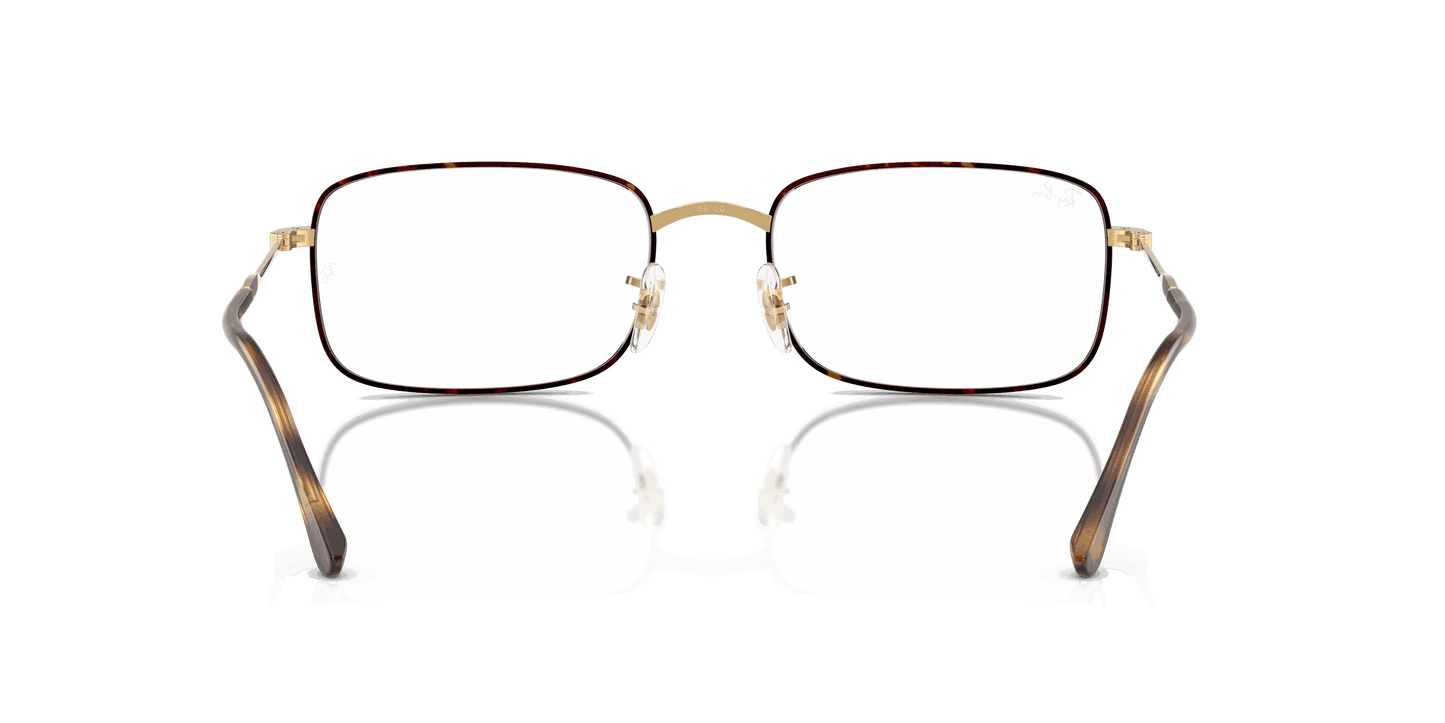 [Clear Lenses, Polished Havana On Gold Frame]