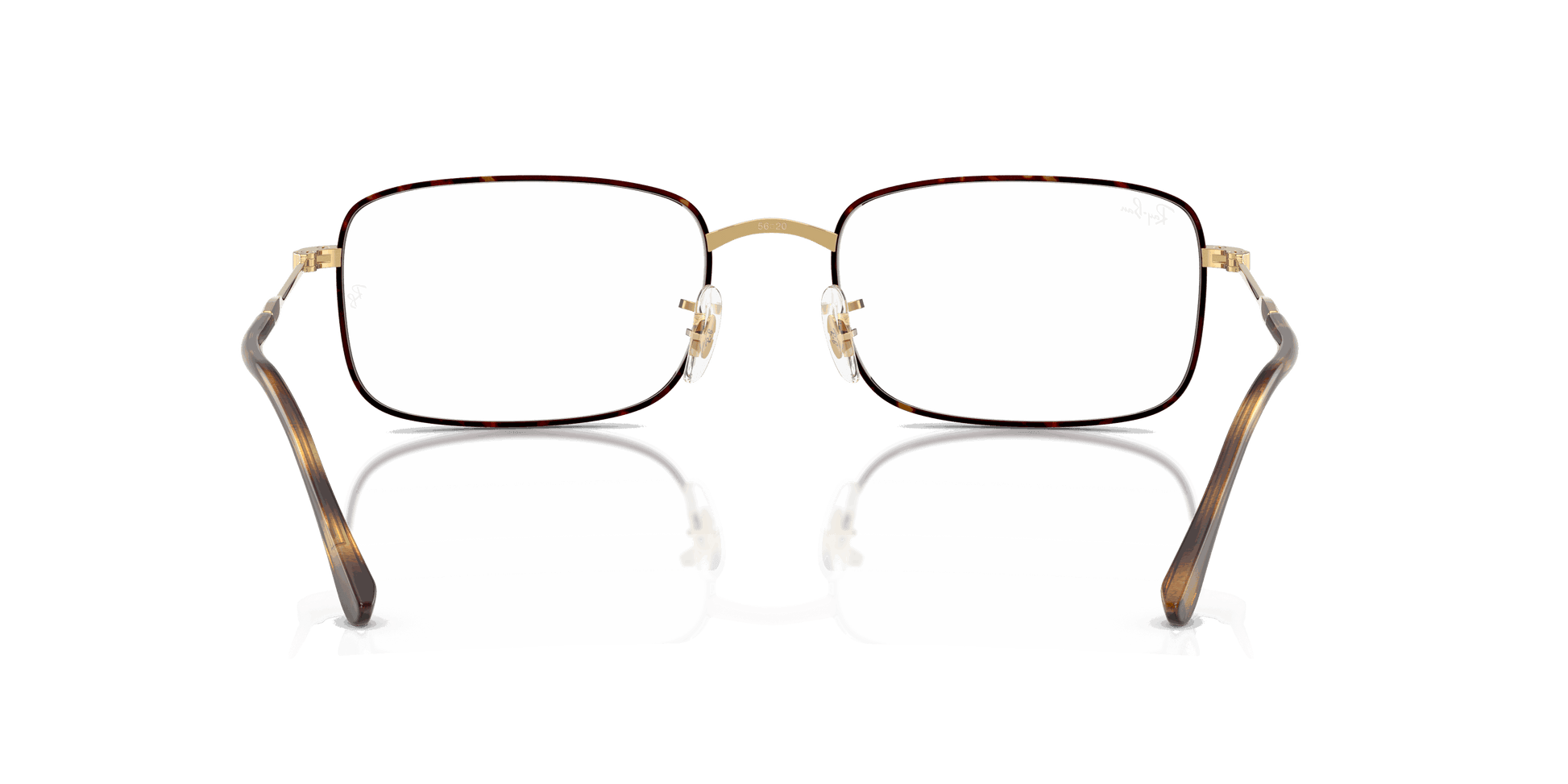 [Clear Lenses, Polished Havana On Gold Frame]