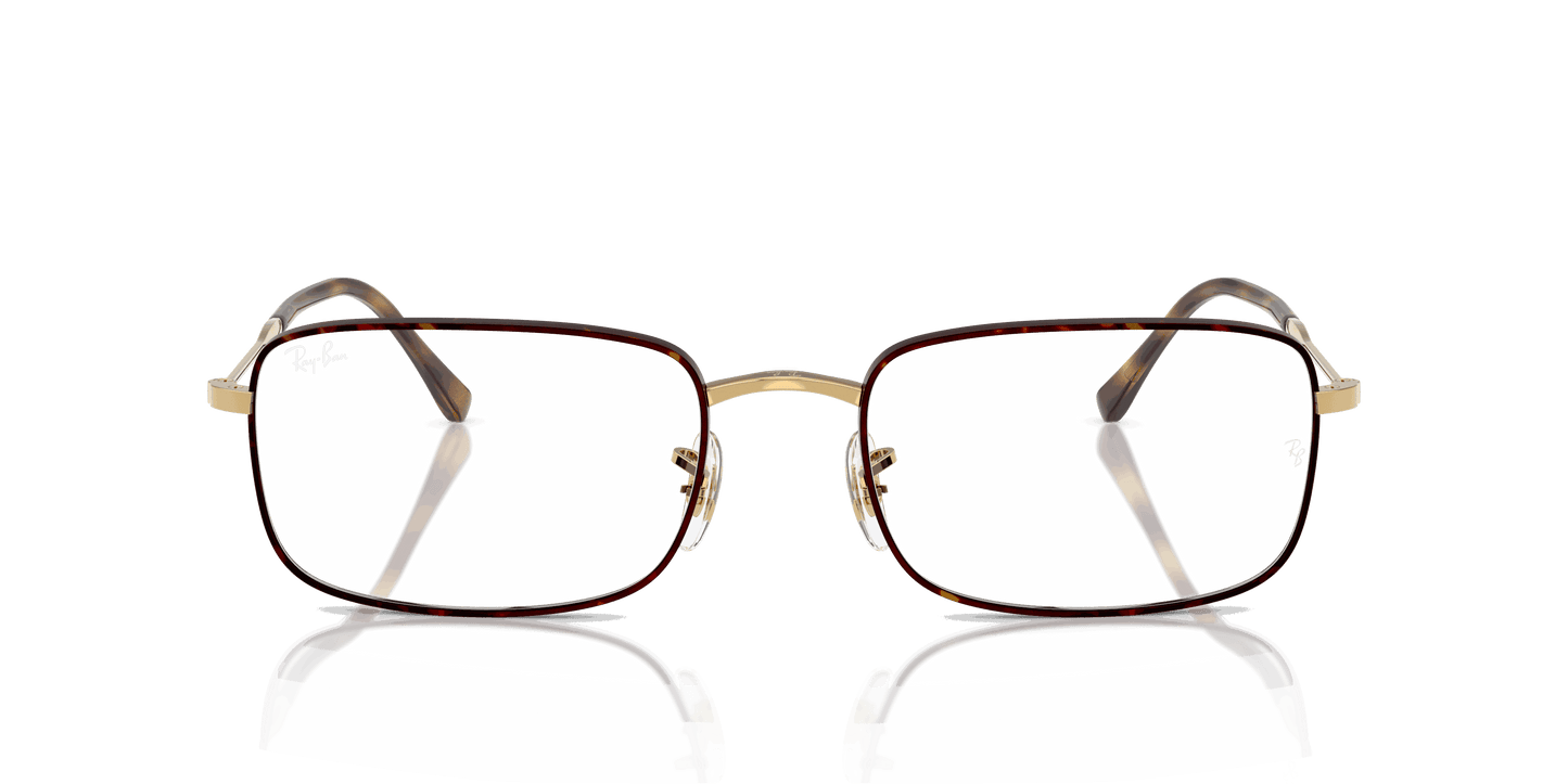 [Clear Lenses, Polished Havana On Gold Frame]