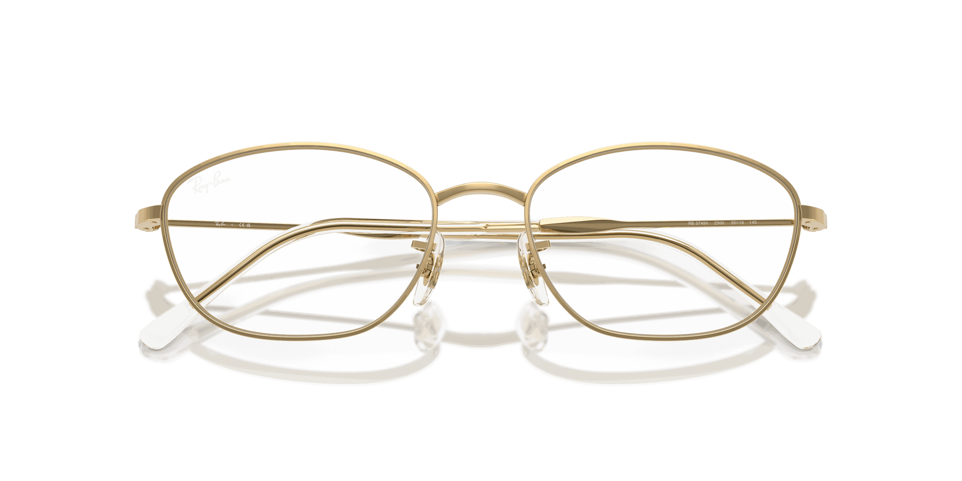 [Clear Lenses, Polished Arista Gold Frame]
