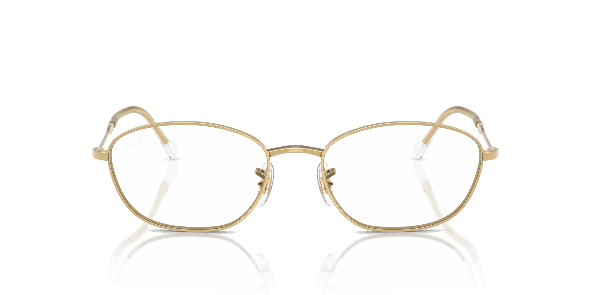 [Clear Lenses, Polished Arista Gold Frame]