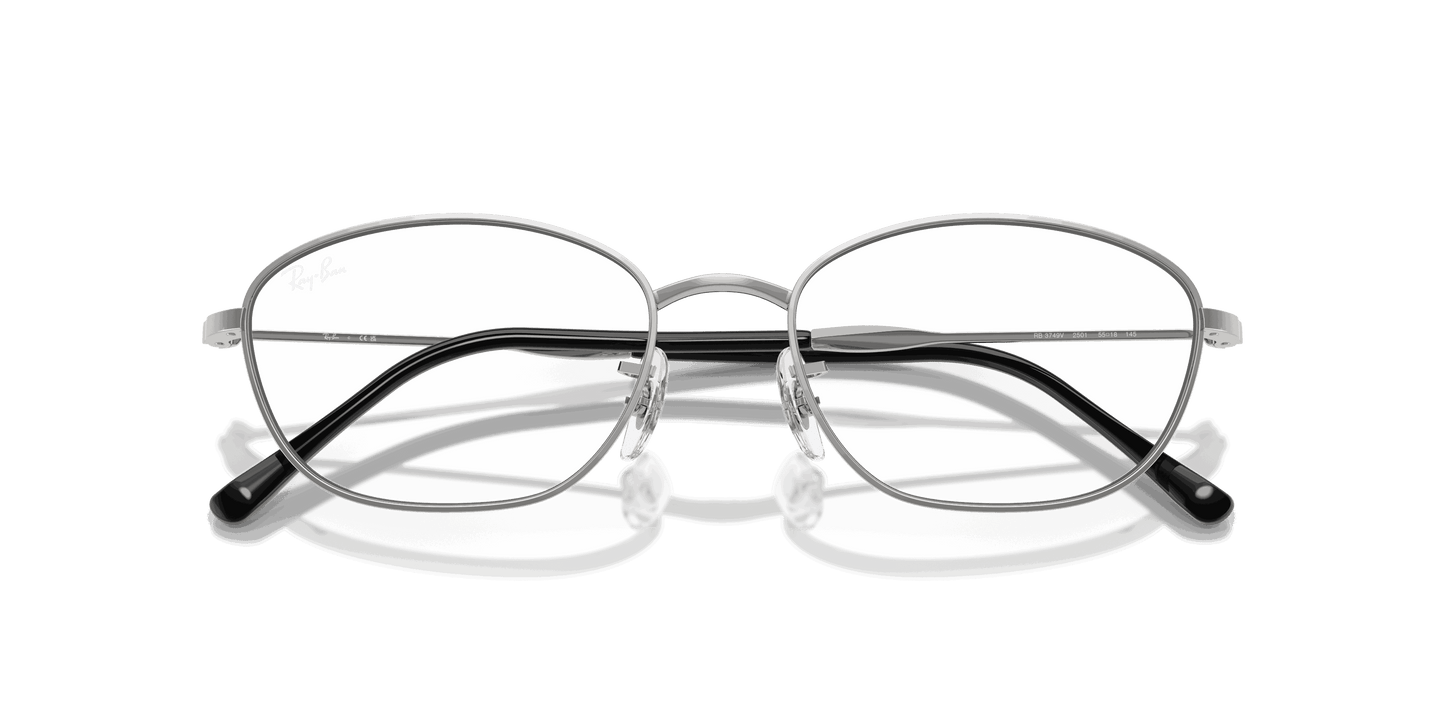 [Clear Lenses, Polished Silver Frame]