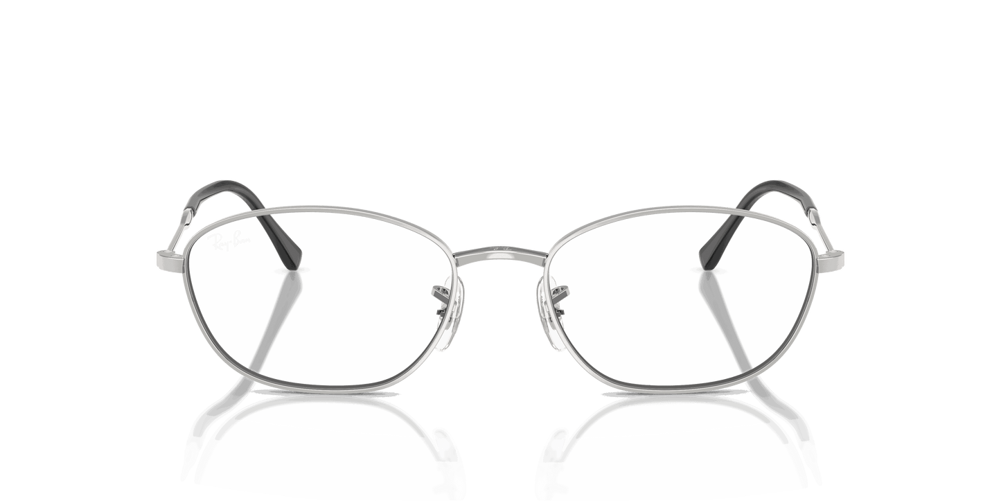 [Clear Lenses, Polished Silver Frame]