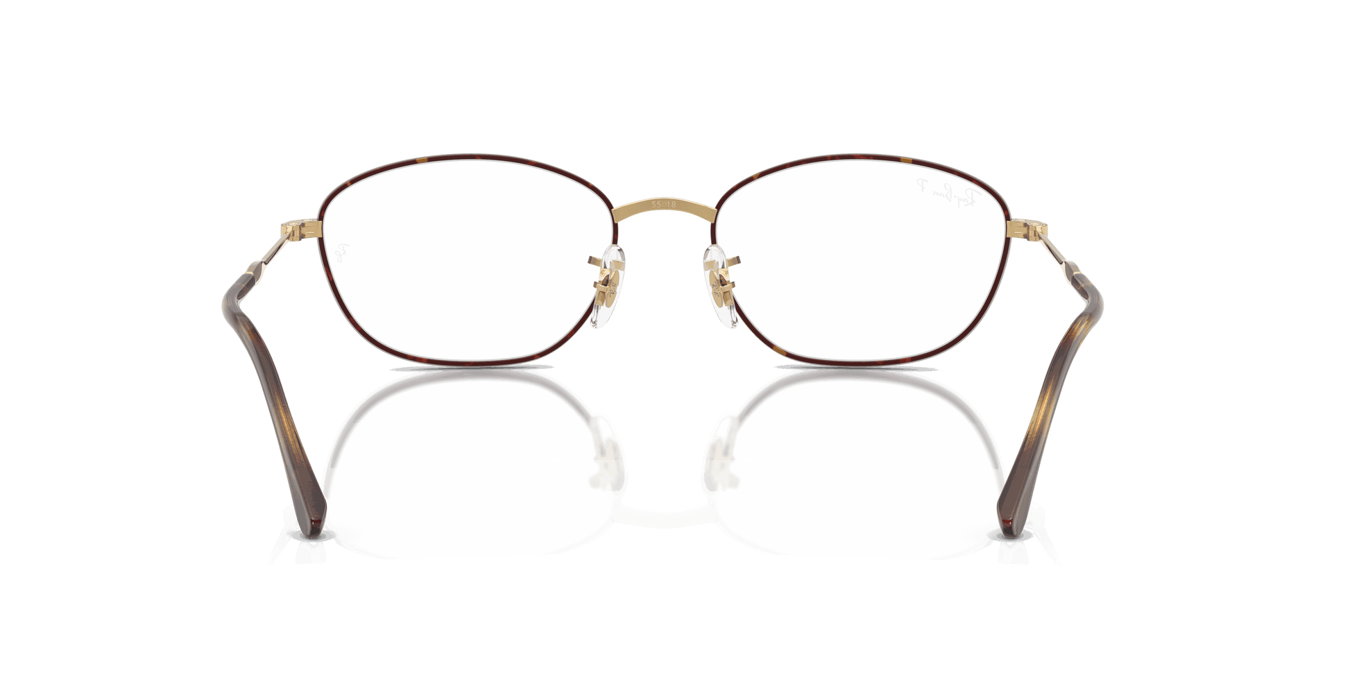 [Clear Lenses, Polished Havana On Gold Frame]