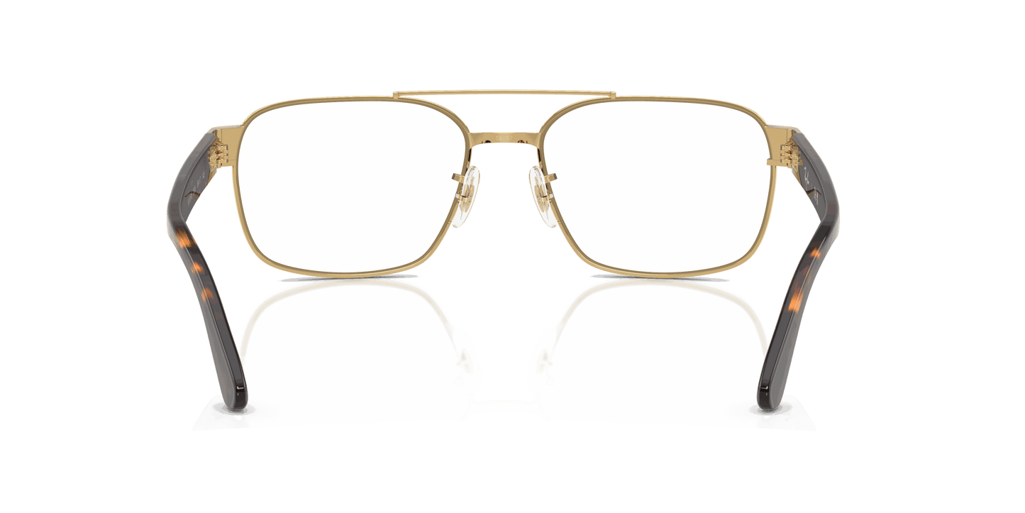 [Clear Lenses, Polished Arista Gold Frame]