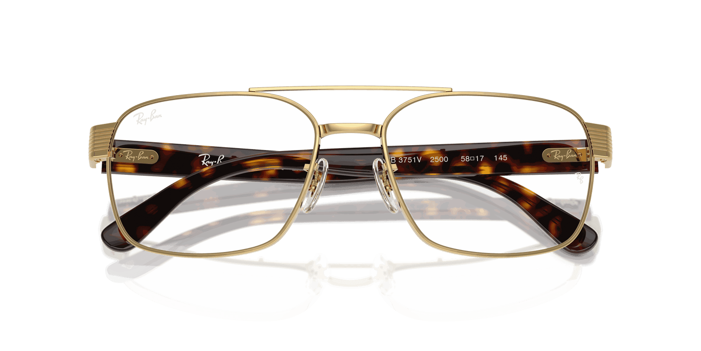 [Clear Lenses, Polished Arista Gold Frame]