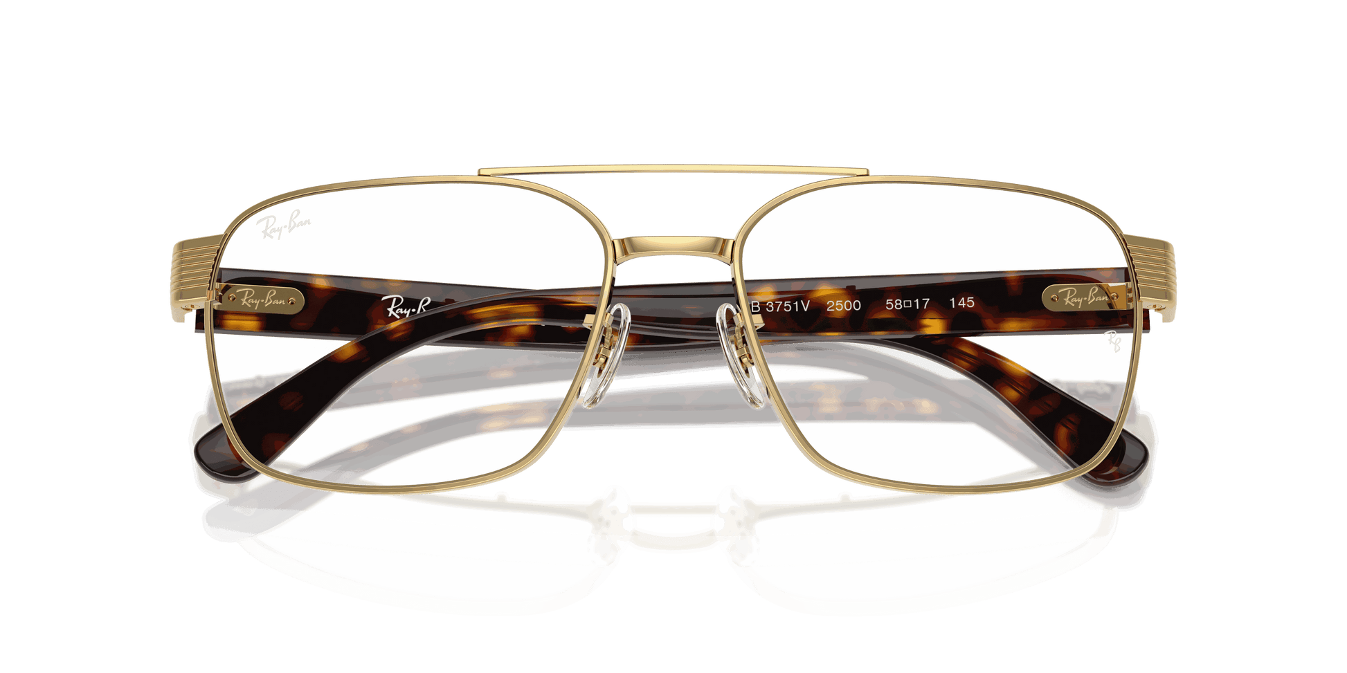 [Clear Lenses, Polished Arista Gold Frame]