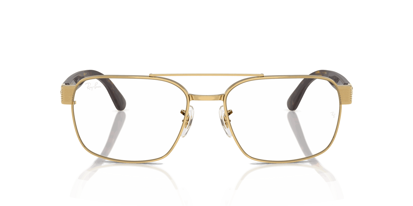 [Clear Lenses, Polished Arista Gold Frame]