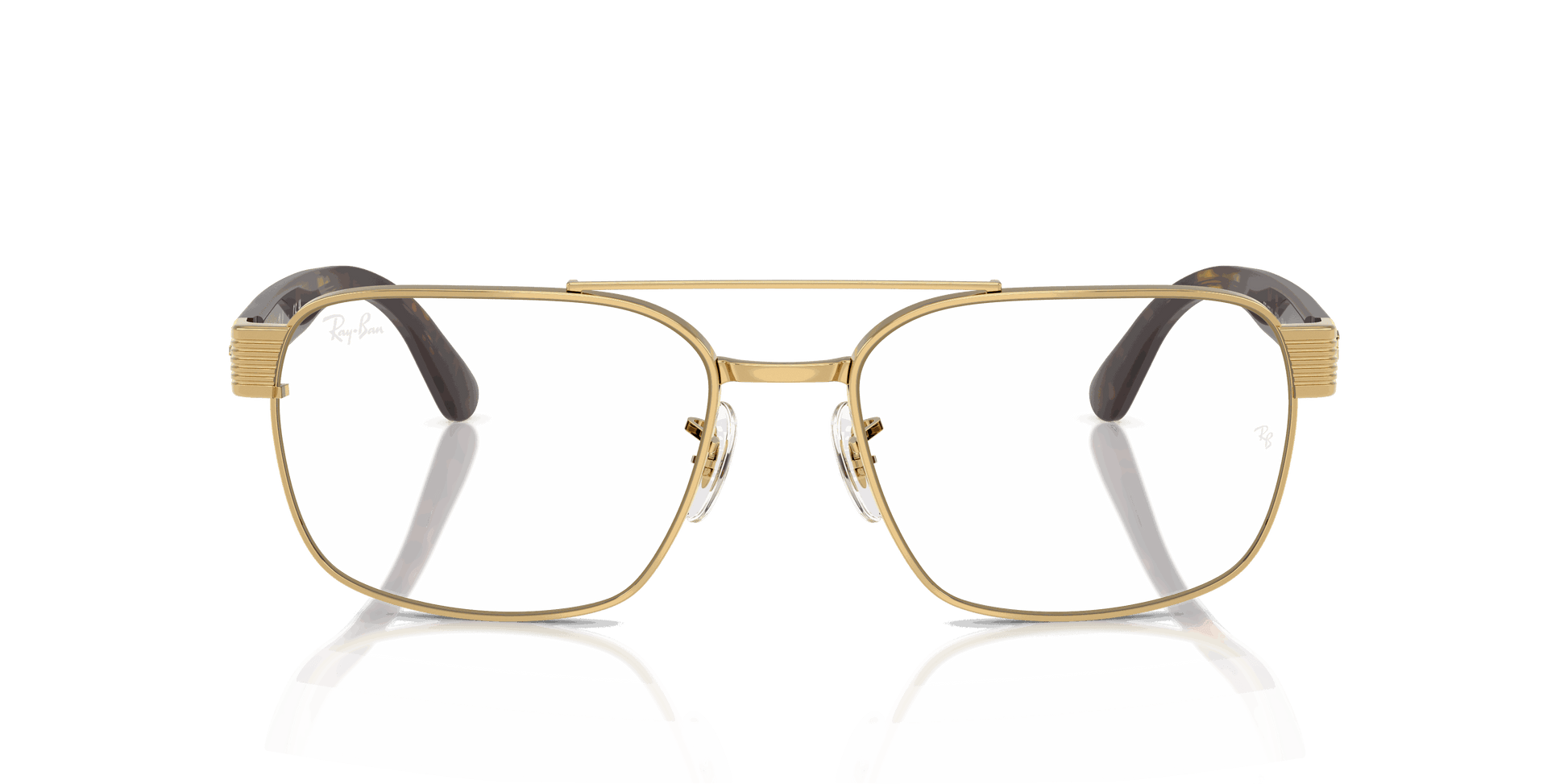 [Clear Lenses, Polished Arista Gold Frame]