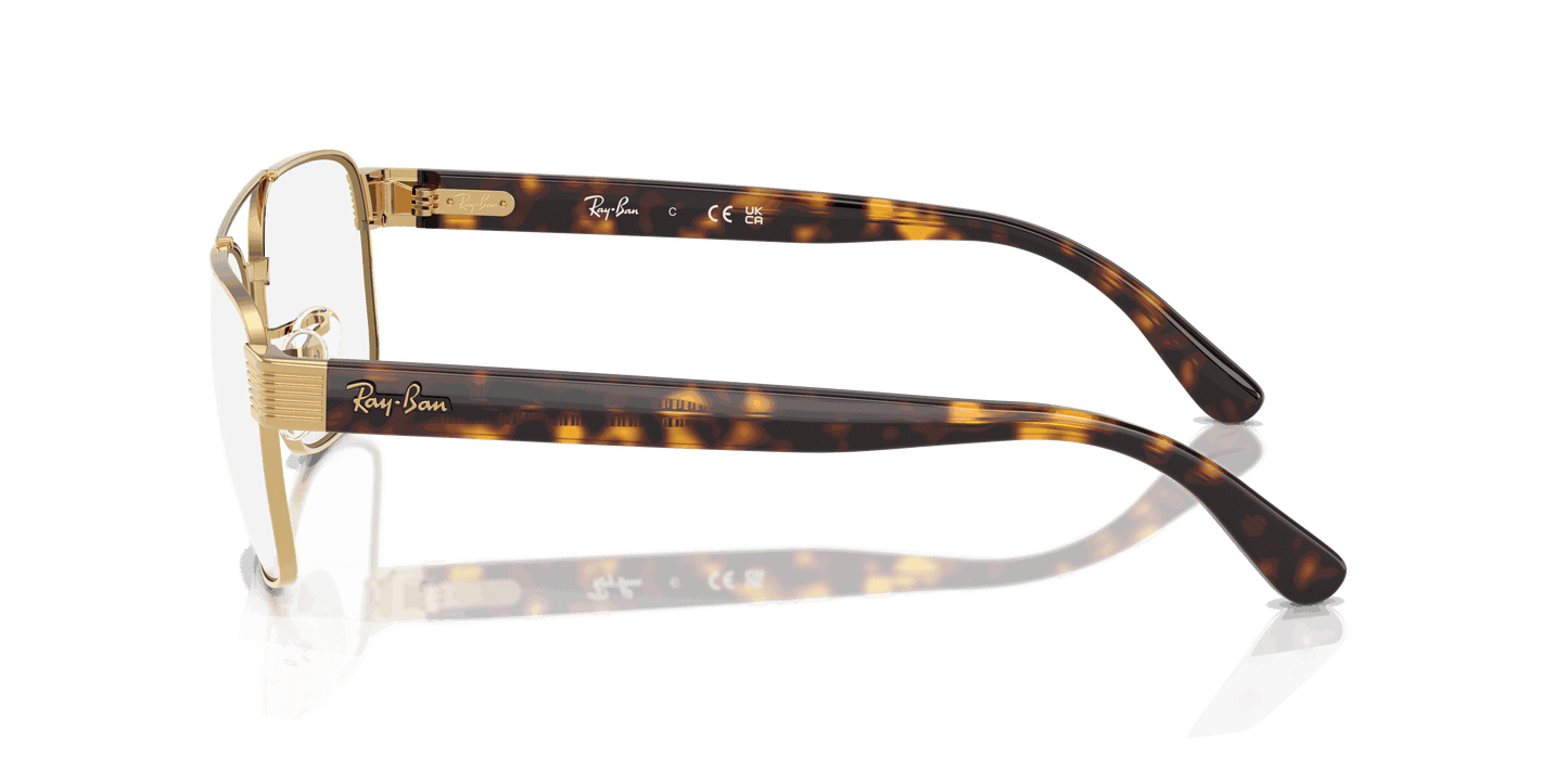 [Clear Lenses, Polished Arista Gold Frame]