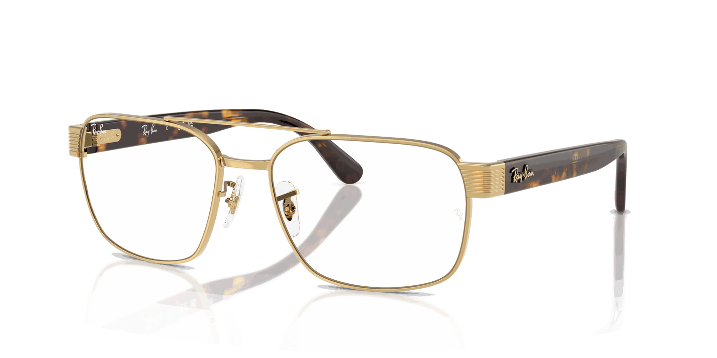 [Clear Lenses, Polished Arista Gold Frame]