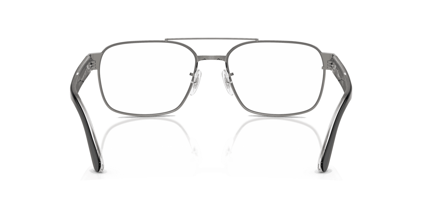 [Clear Lenses, Polished Gunmetal Frame]
