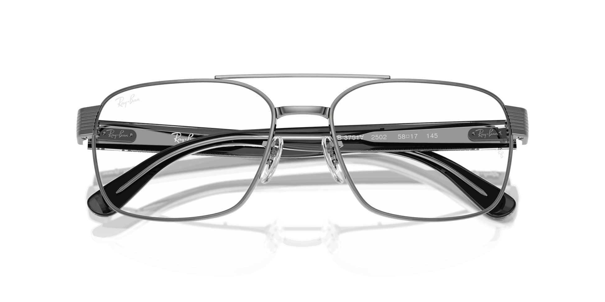 [Clear Lenses, Polished Gunmetal Frame]