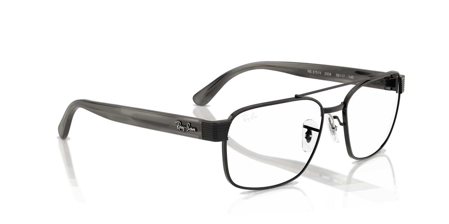 [Clear Lenses, Polished Black Frame]