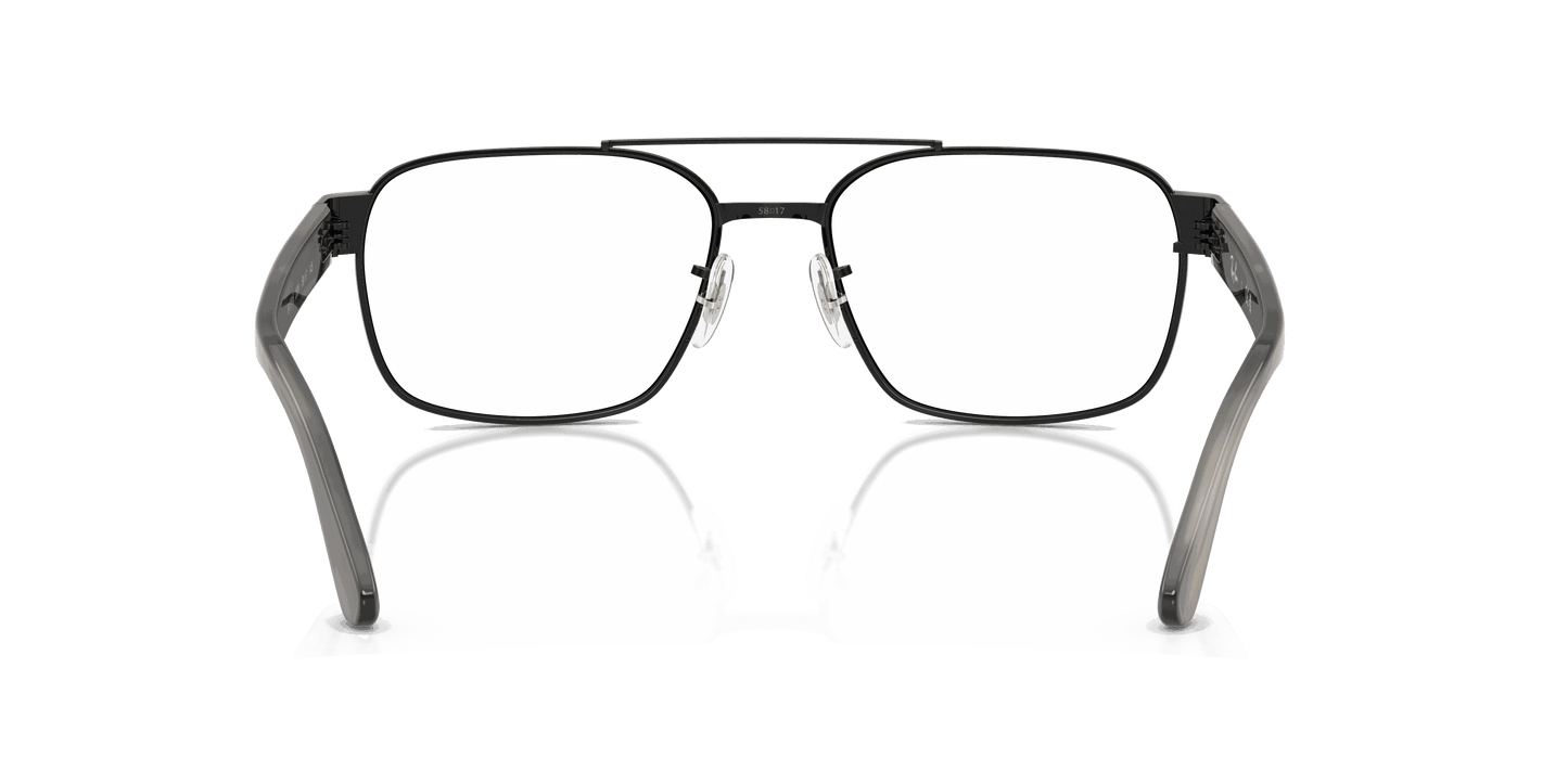 [Clear Lenses, Polished Black Frame]