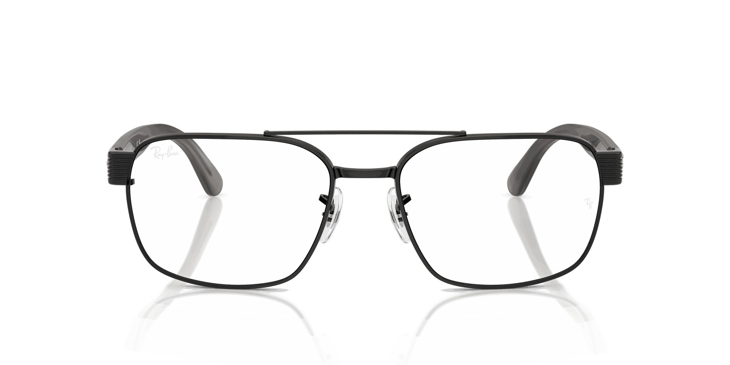 [Clear Lenses, Polished Black Frame]
