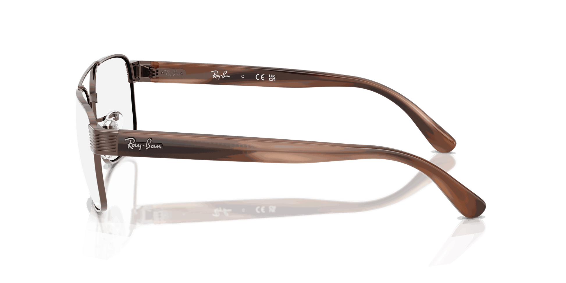 [Clear Lenses, Polished Copper Frame]