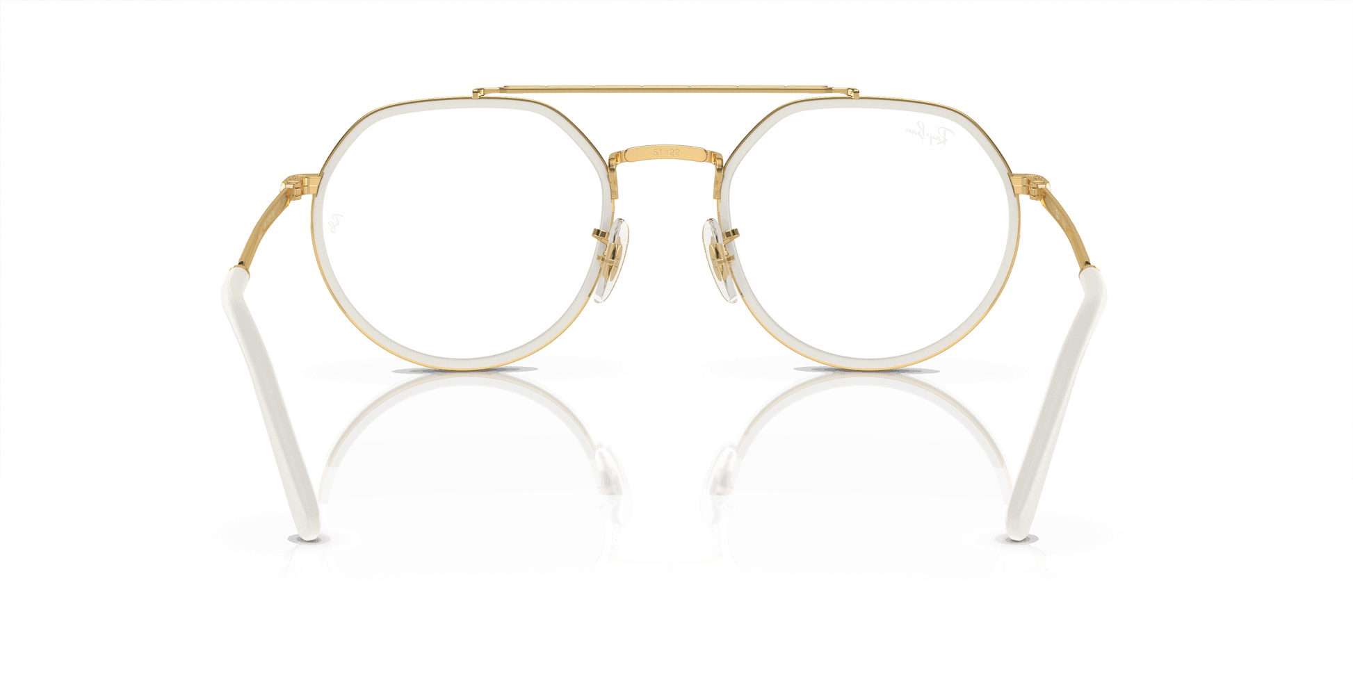 [Clear Lenses, Polished Gold Frame]