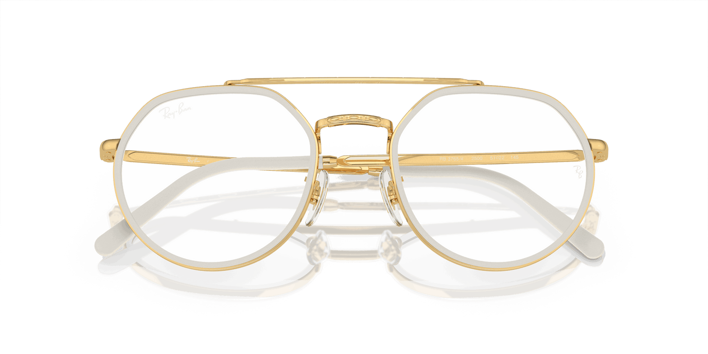[Clear Lenses, Polished Gold Frame]