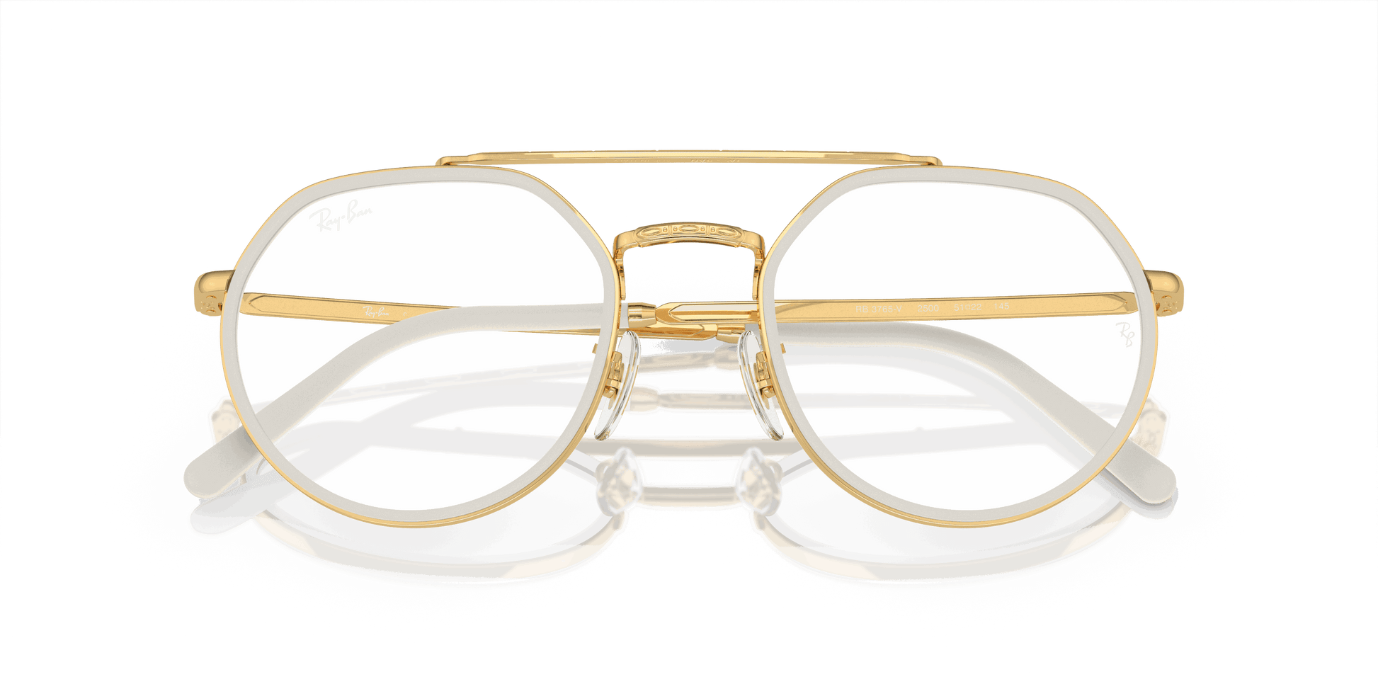 [Clear Lenses, Polished Gold Frame]