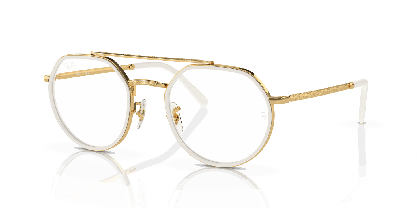 [Clear Lenses, Polished Gold Frame]