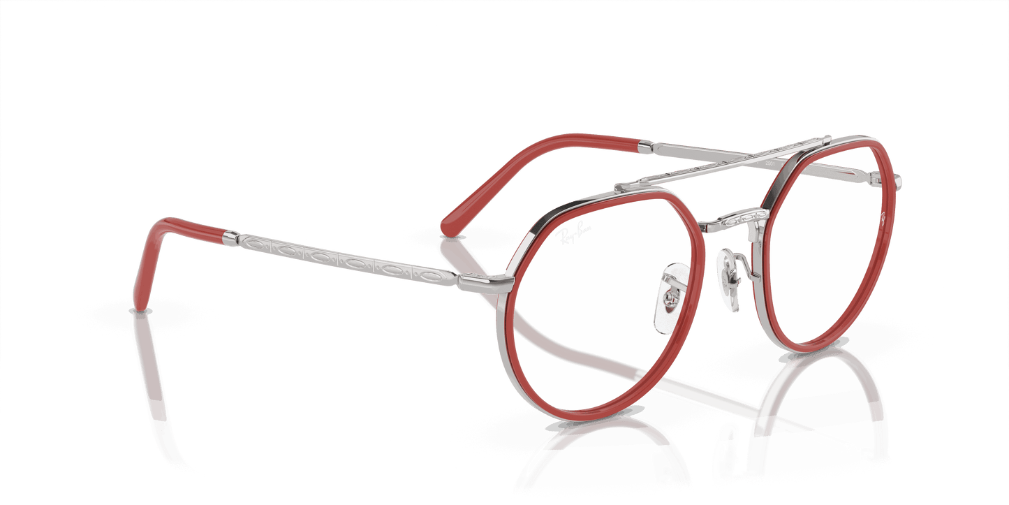 [Demo Lens Lenses, Polished Silver Frame]
