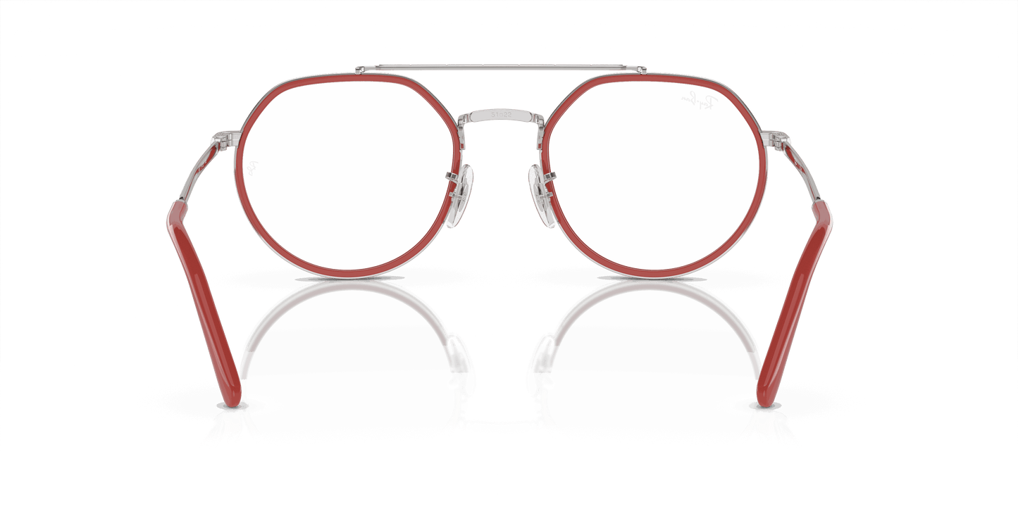 [Demo Lens Lenses, Polished Silver Frame]