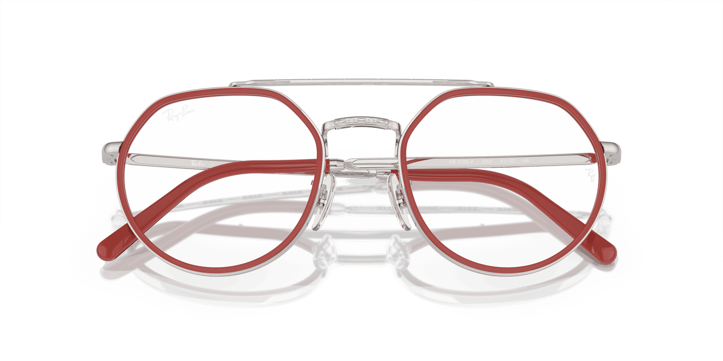 [Demo Lens Lenses, Polished Silver Frame]