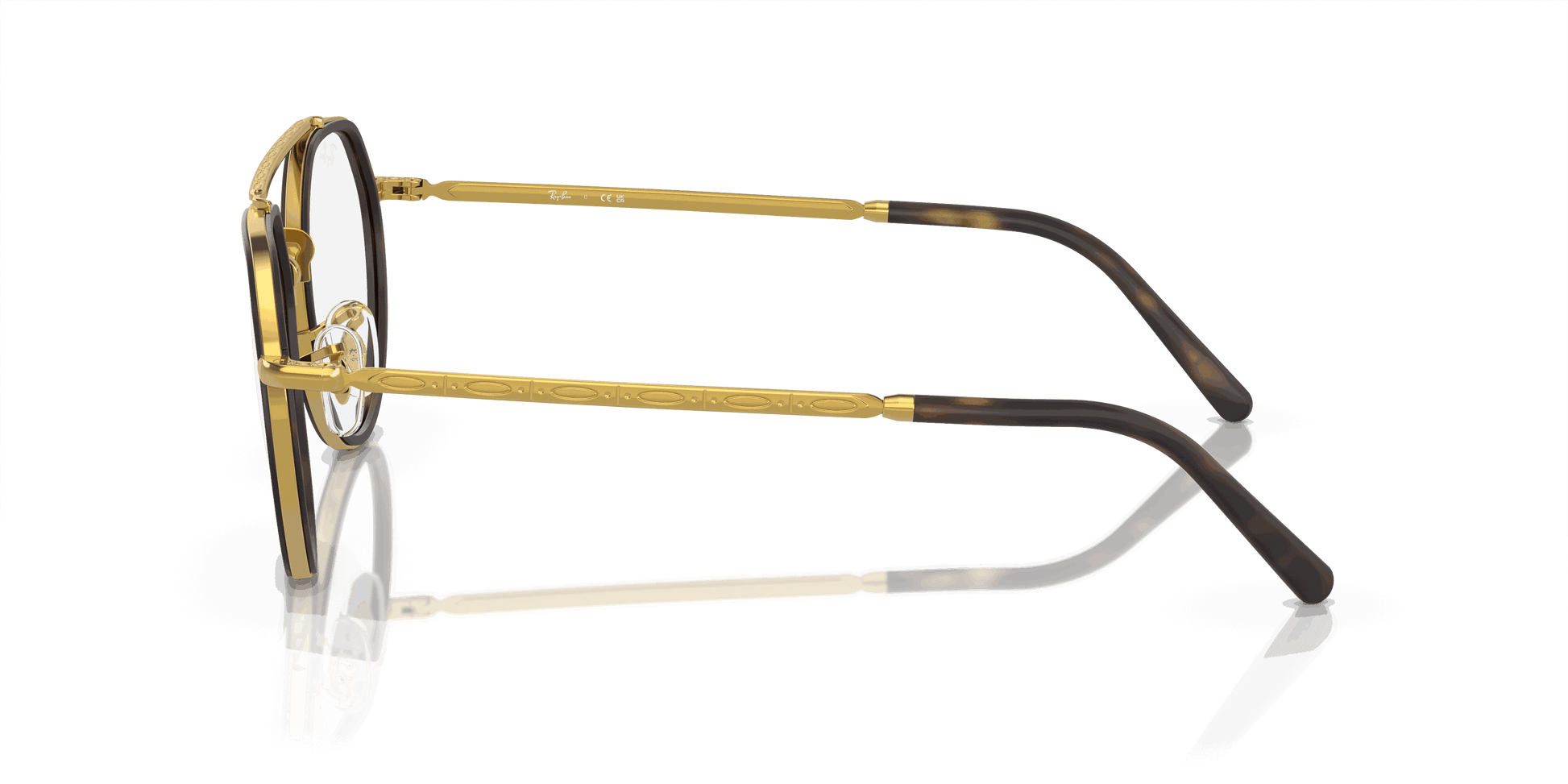 [Clear Lenses, Polished Legend Gold Frame]