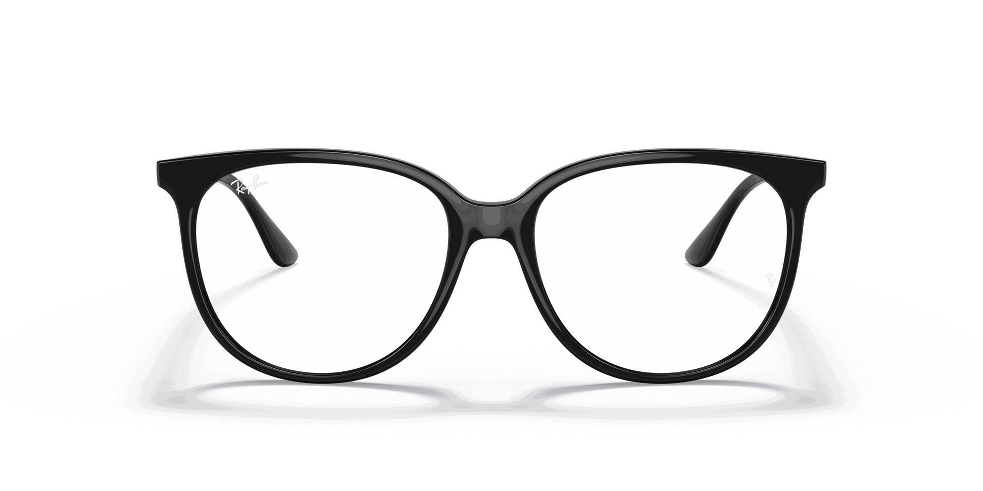 [Clear Lenses, Polished Black Frame]