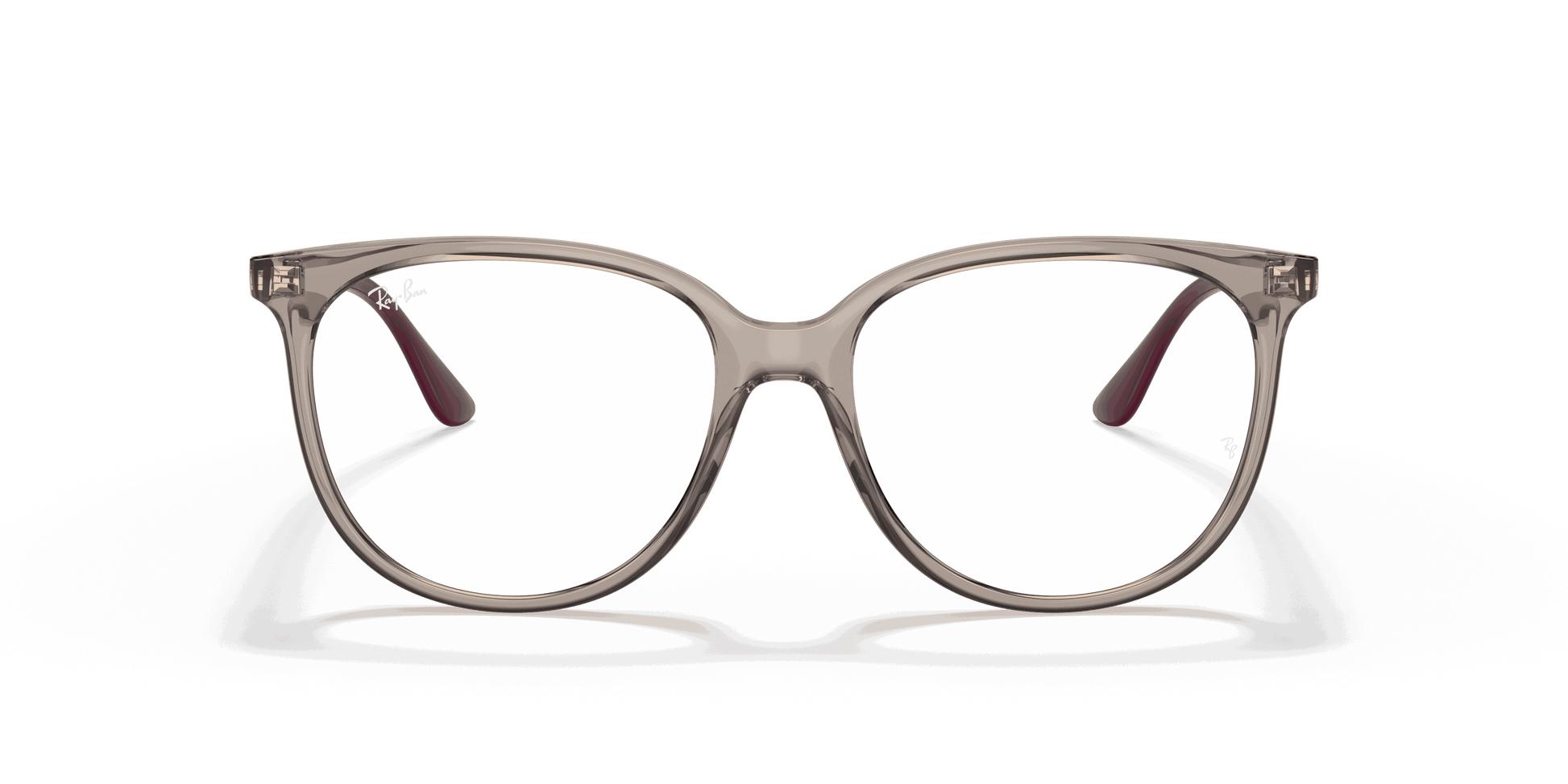 [Clear Lenses, Polished Transparent Grey Frame]