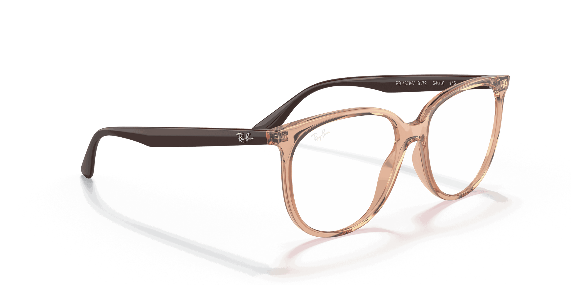 [Clear Lenses, Polished Transparent Brown Frame]