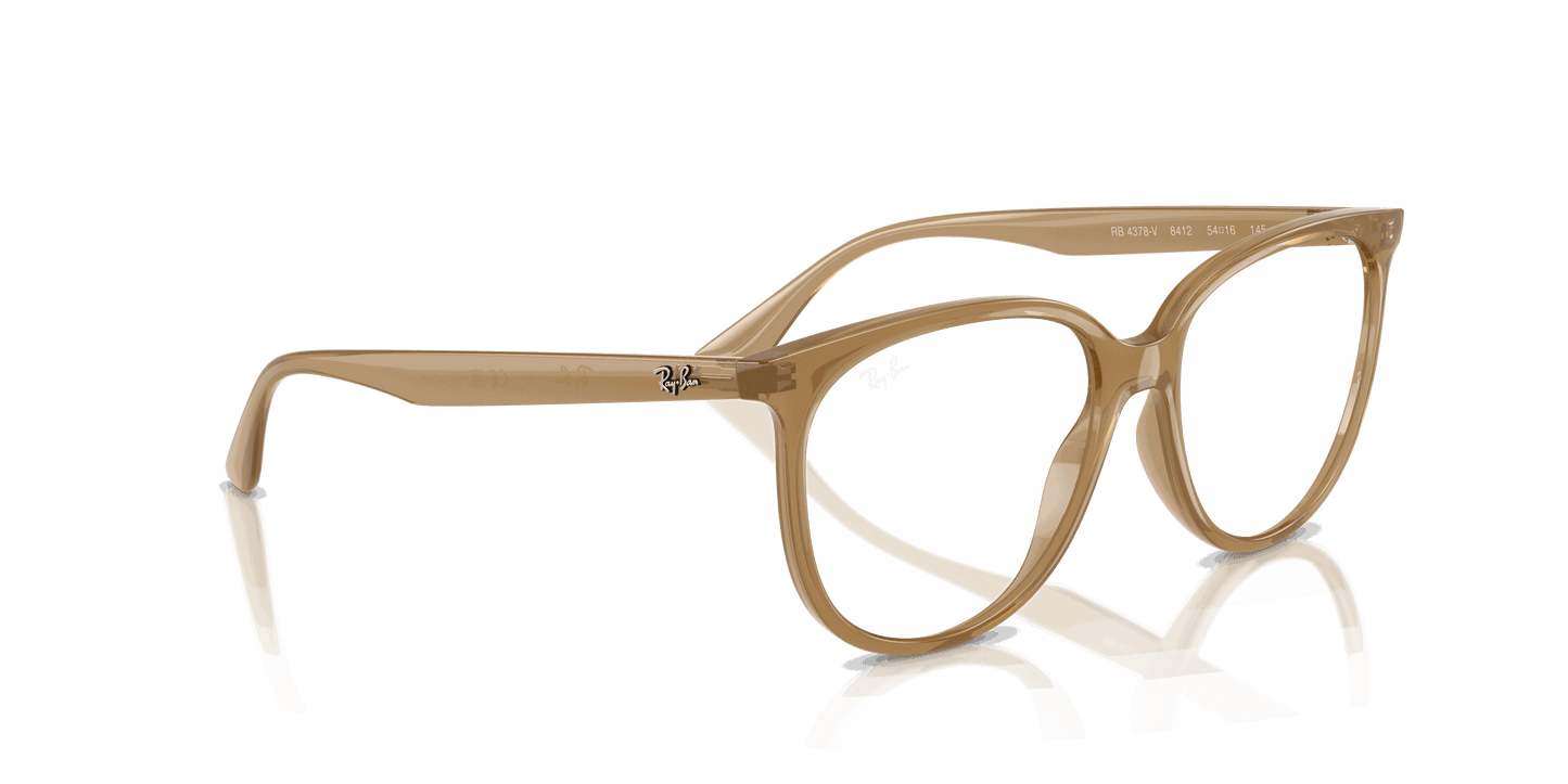 [Clear Lenses, Polished Opal Light Brown Frame]