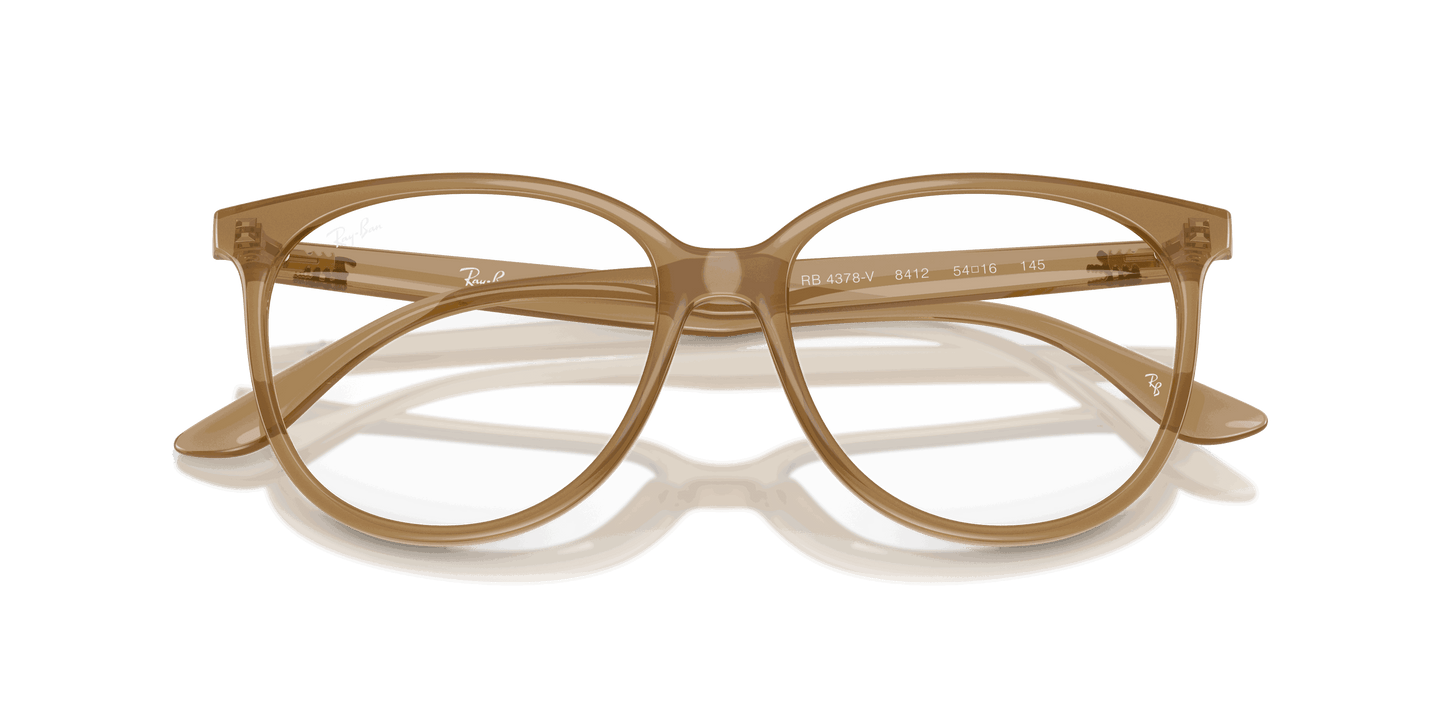 [Clear Lenses, Polished Opal Light Brown Frame]
