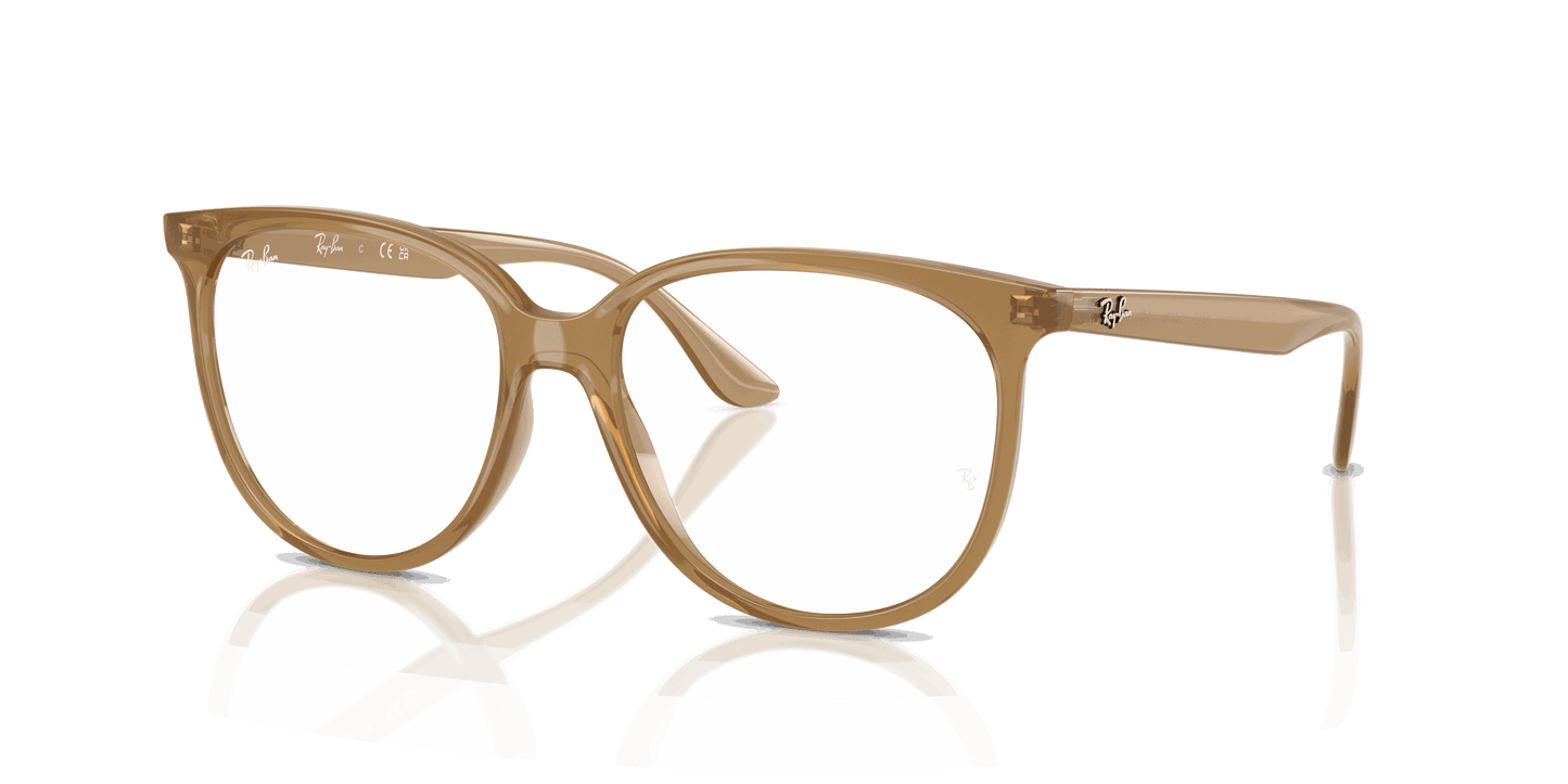 [Clear Lenses, Polished Opal Light Brown Frame]