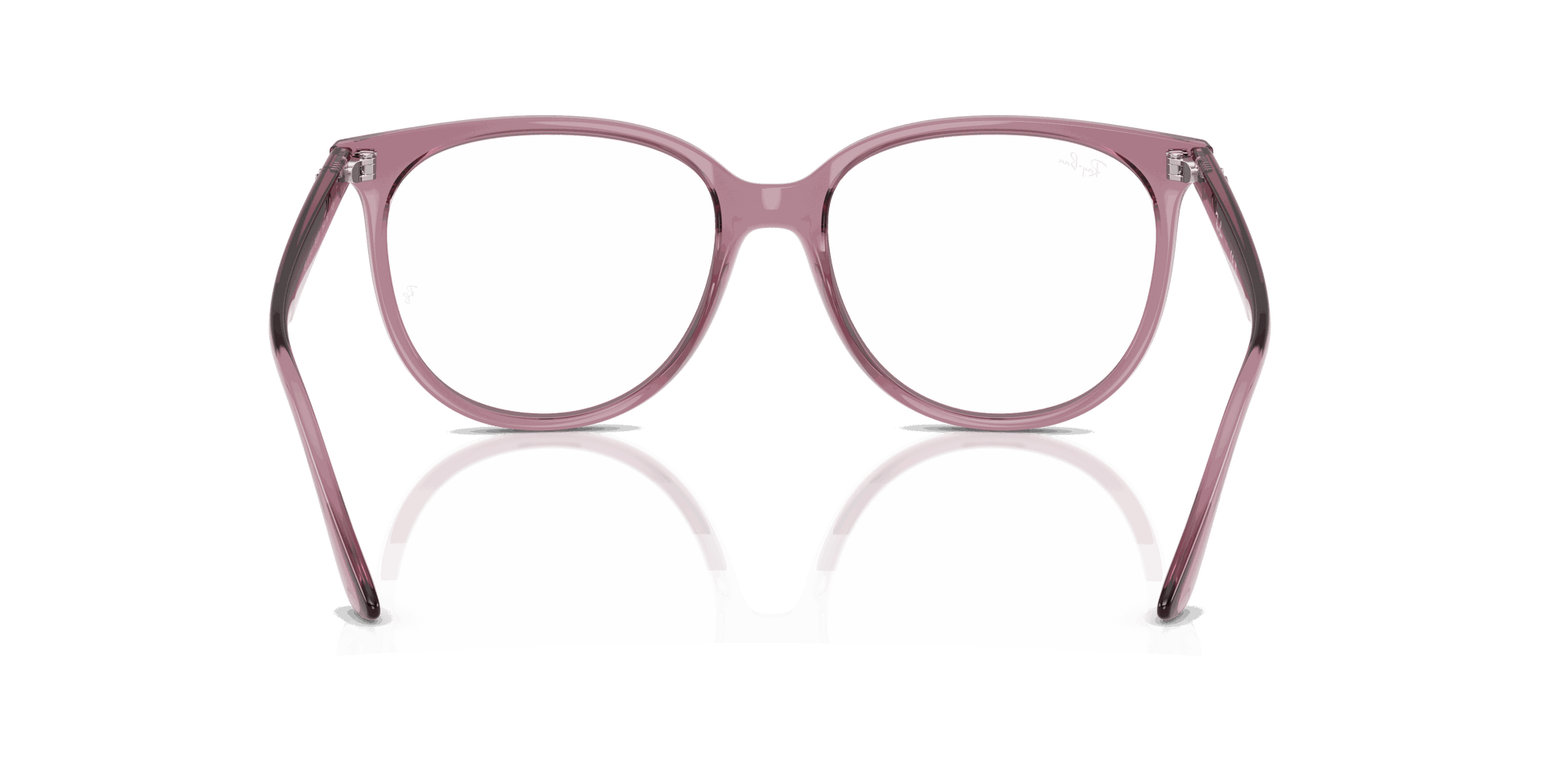 [Clear Lenses, Polished Opal Light Violet Frame]