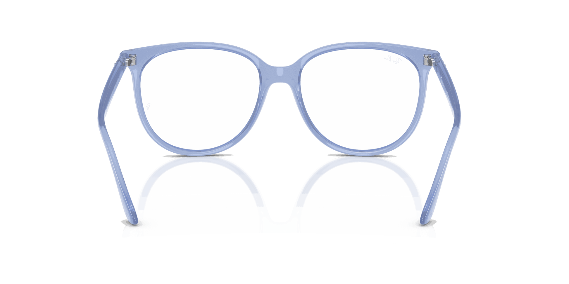 [Clear Lenses, Polished Opal Light Blue Frame]