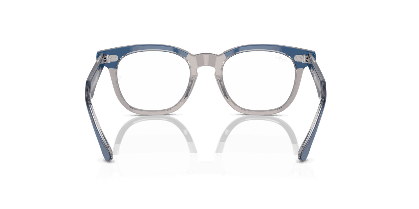 [Clear Lenses, Polished Top Dark Blue & Brown & Light Grey Frame]