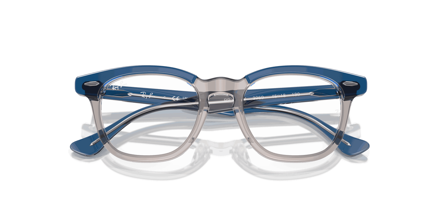 [Clear Lenses, Polished Top Dark Blue & Brown & Light Grey Frame]