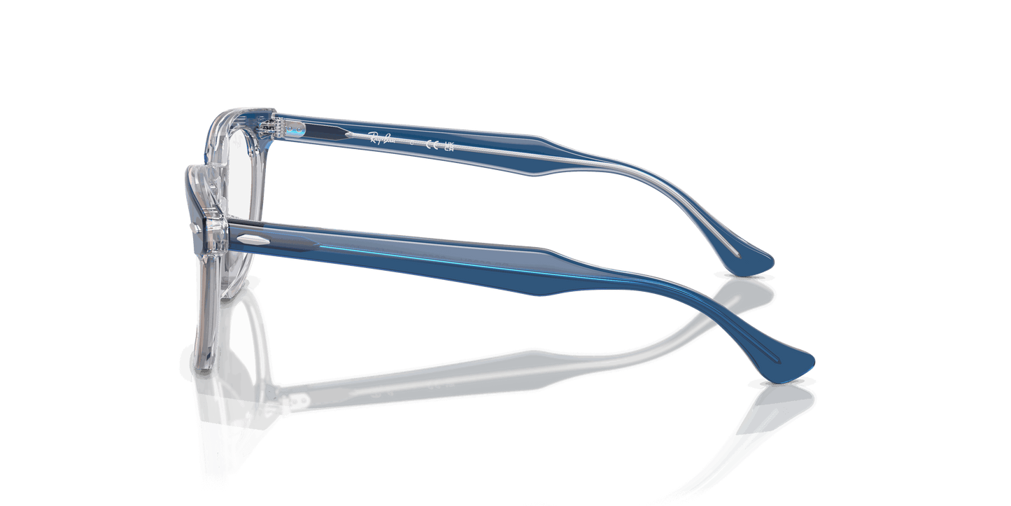 [Clear Lenses, Polished Top Dark Blue & Brown & Light Grey Frame]
