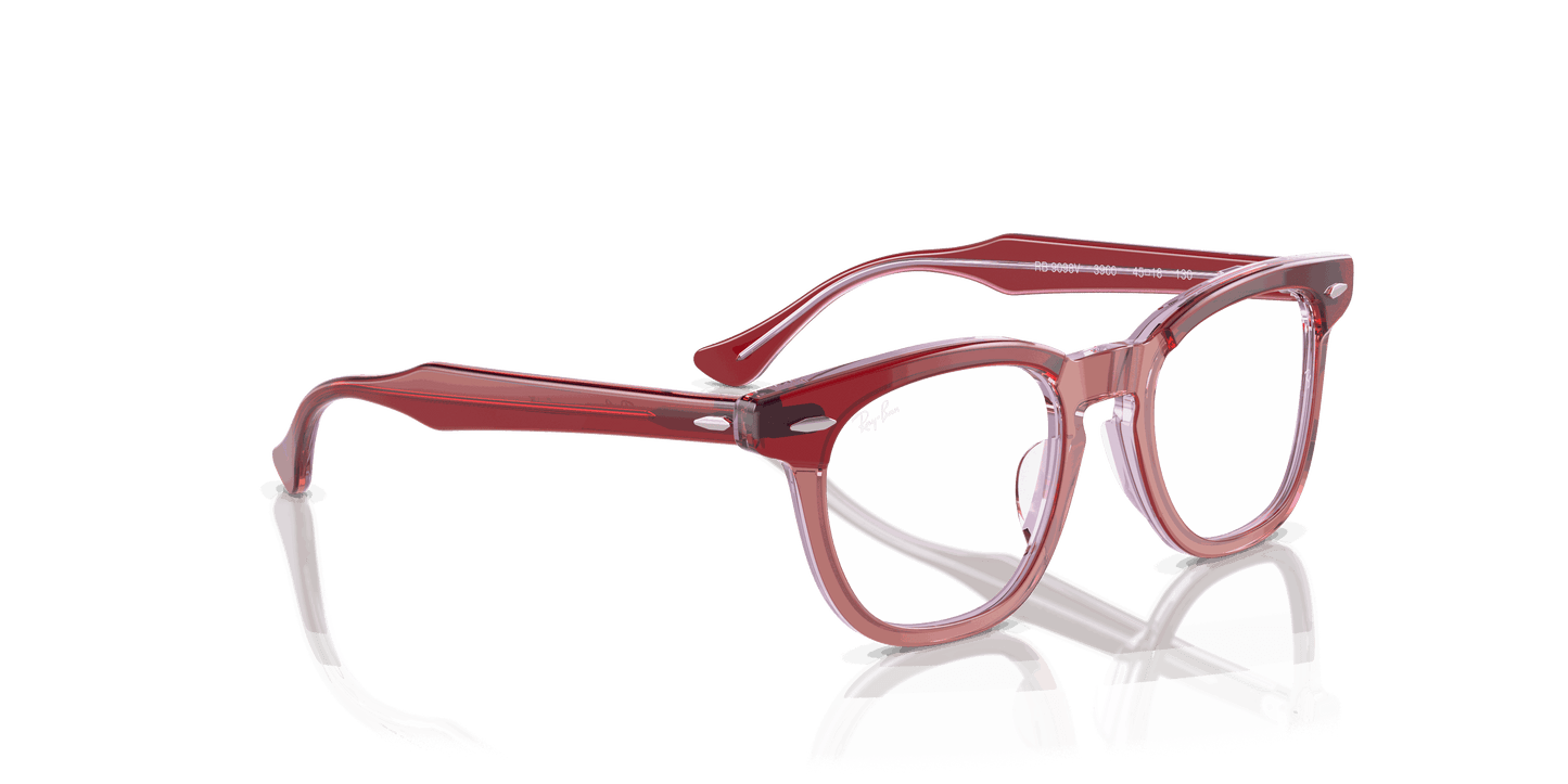 [Clear Lenses, Polished Top Red & Orange & Light Purple Frame]