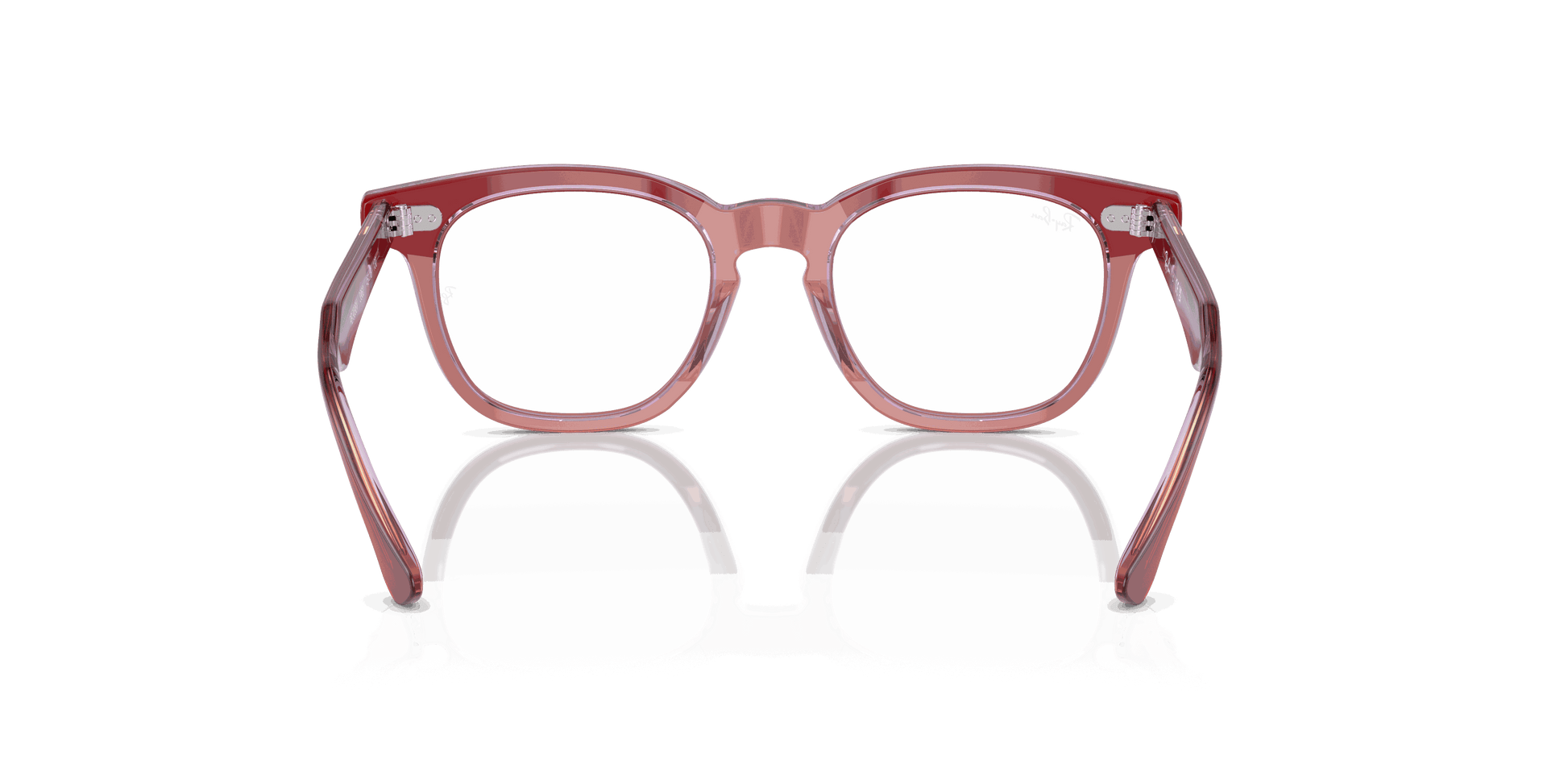 [Clear Lenses, Polished Top Red & Orange & Light Purple Frame]