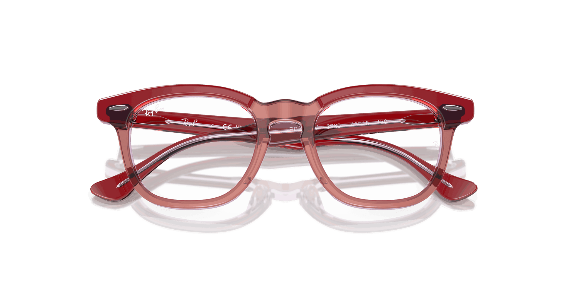 [Clear Lenses, Polished Top Red & Orange & Light Purple Frame]