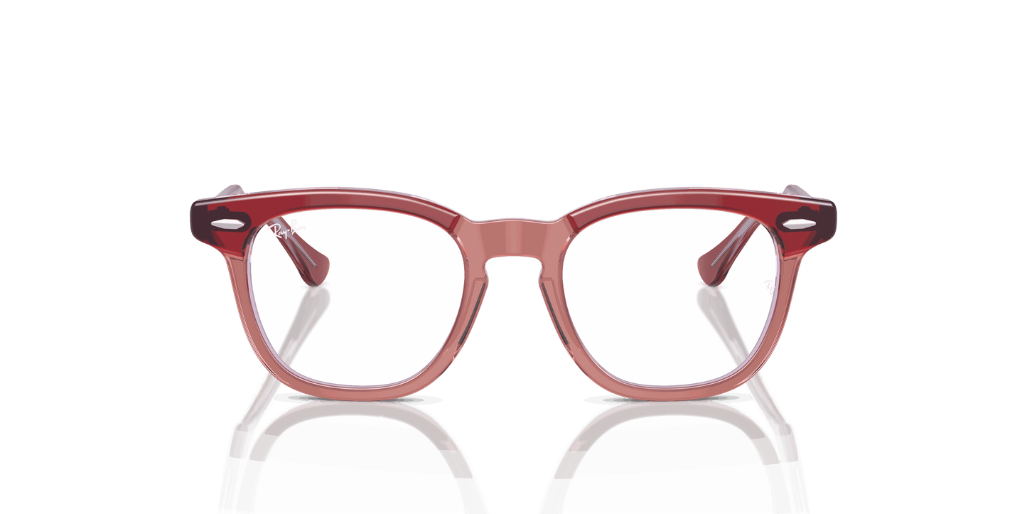 [Clear Lenses, Polished Top Red & Orange & Light Purple Frame]