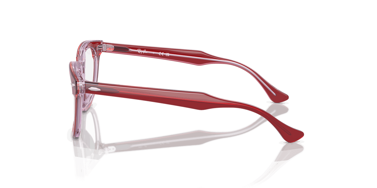 [Clear Lenses, Polished Top Red & Orange & Light Purple Frame]