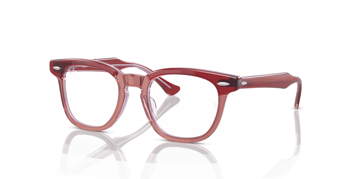 [Clear Lenses, Polished Top Red & Orange & Light Purple Frame]