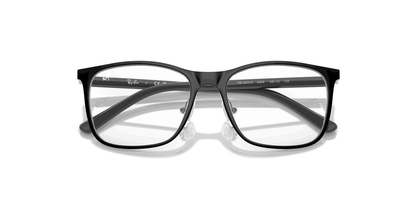 [Clear Lenses, Polished Black On Silver Frame]