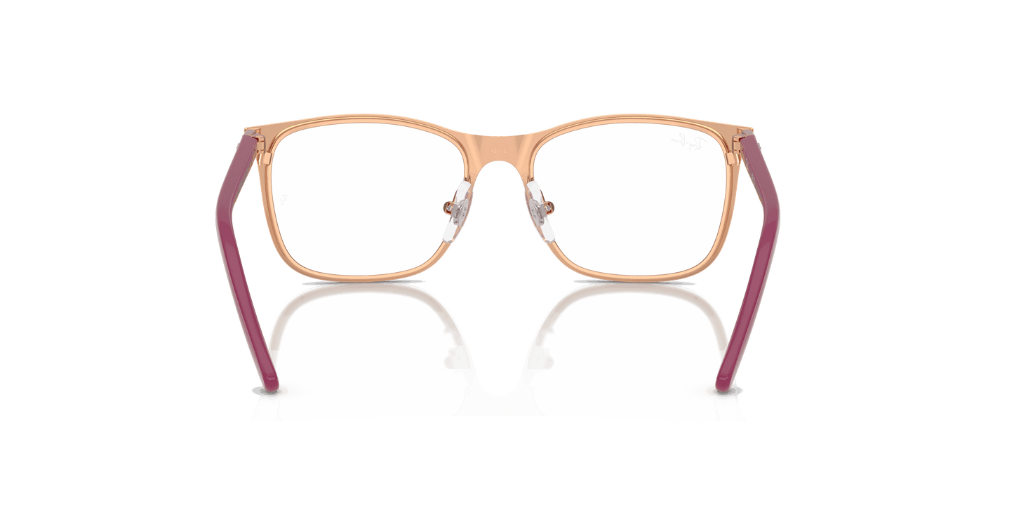 [Clear Lenses, Polished Bordeaux On Rose Gold Frame]