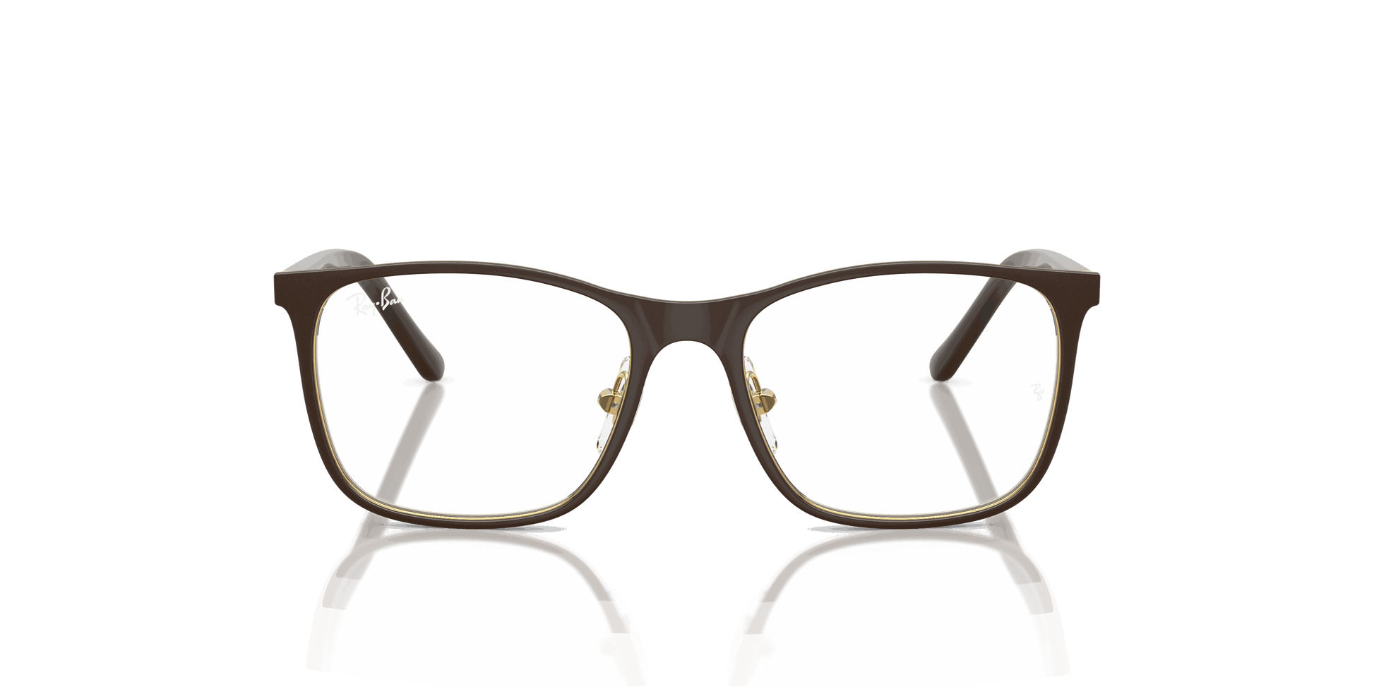 [Clear Lenses, Matte Brown On Arista Frame]